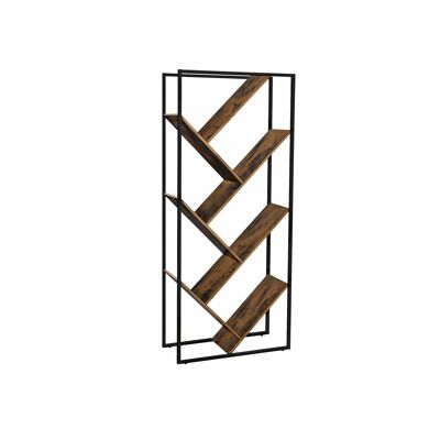 Caja de almacenamiento Vrijstaande con estructura de metal 6,3 x 33,6 x 178,5 cm (largo x ancho x alto)