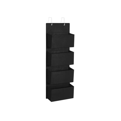 Hangende opberger ruimtebesparend noir 33,5 x 12 x 100 cm (L x B x H)