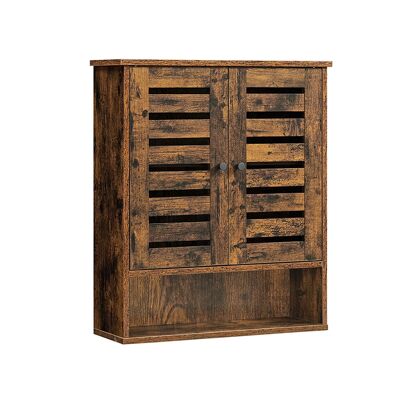 Bovenkast met 2 deuren in vintage bruin 60 x 20 x 70 cm (L x L x A)