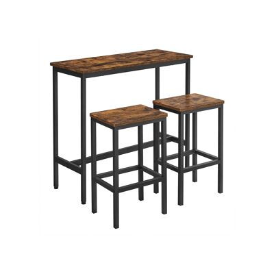 Bartafelset en estilo industrial 100 x 40 x 90 cm (largo x ancho x alto)