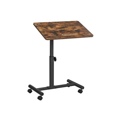 Bijzettafel de style industriel vintage brun-noir 60 x 40 x 58,5 cm (L x B x H)