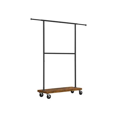 Kledingrek in industrial stijl op wielen 10-168) x 40 x 180 cm (Largo x Ancho x Alto)
