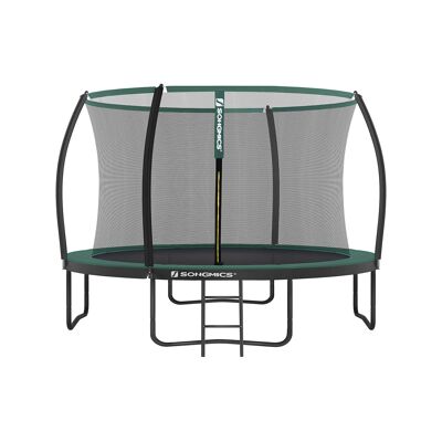 Trampolín negro-donkergroen Ø 366 cm