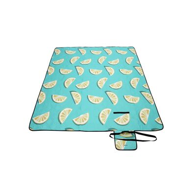 Campingdeken Citroenen 41 x 14 x 14 cm (largo x ancho x alto) 200 x 150 cm (largo x ancho)