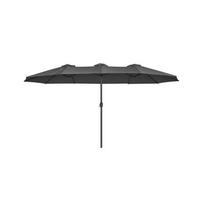 Parasol grand 460 x 270 cm gris 460 x 270 cm (L x B)
