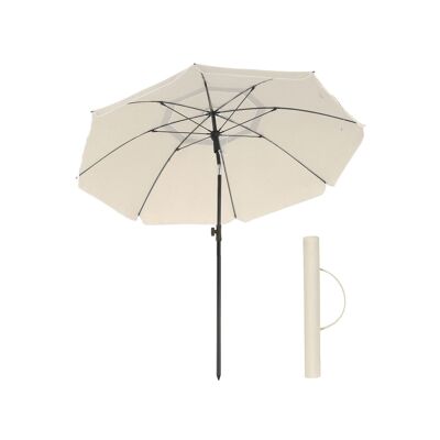 Ombrellone da spiaggia beige Ø 160 cm