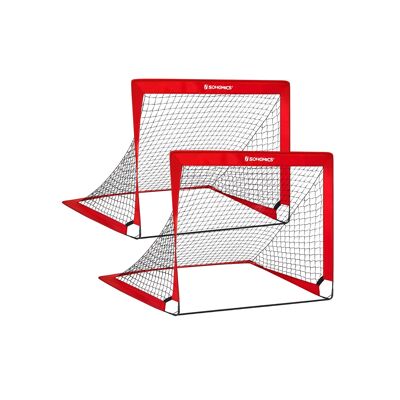 Voetbaldoelen voor kinderen rood 120 x 80 x 80 cm (L x L x A)