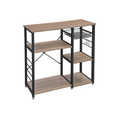Keukenrek in stile industriale 90 x 40 x 84 cm (L x L x A)