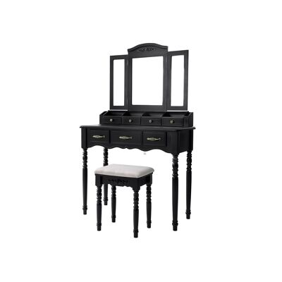 Kaptafel avec 7 lames noir 90 x 40 x 148 (L x B x H)