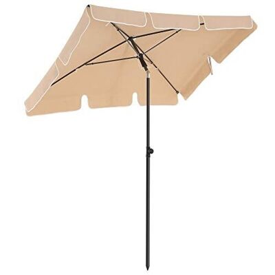 Sombrilla 200 x 125 cm color topo 2 x 1,25 m (L x A)