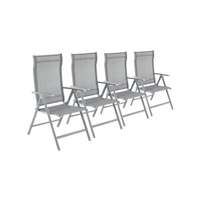 Set van 4 tuinstoelen grigi 56 x 70 x 106 cm (L x L x A)