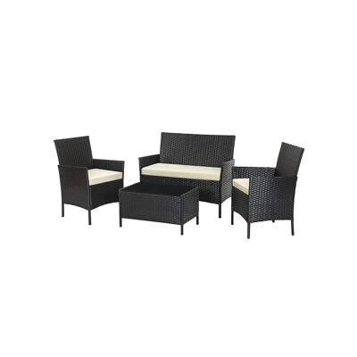 Juego de muebles de jardín de policarbonato 58 x 49 x 85 cm (largo x ancho x alto)