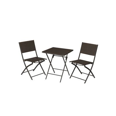 Ensemble de meubles de jardin Koffiebruine 45 x 45 x 83,5 cm (L x B x H)