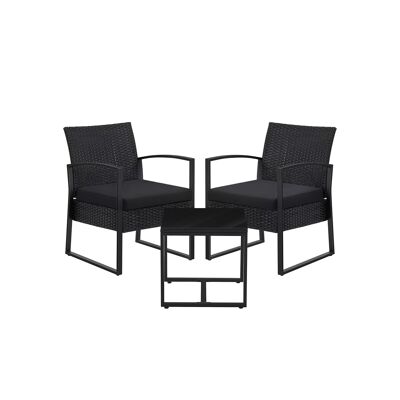 Tuinmeubelset nero 57,5 x 53 x 76 cm (L x L x A)