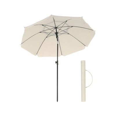 Sombrilla de playa beige Ø 200 cm