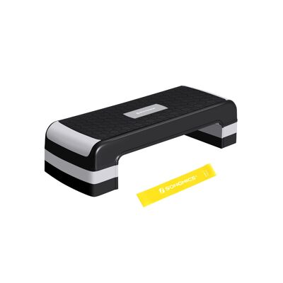 Stepplank pour aérobic noir-grijs 28 x 11,5 cm (L x B)