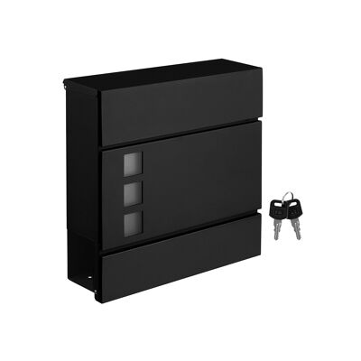 brievenbus noir 37 x 10,5 x 37 cm (L x B x H)