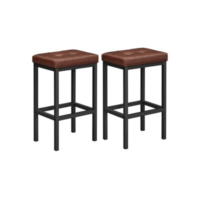 Barkruk set van 2 barkrukken 40 x 30 x 62 cm rugloos 40 x 30 x 62 cm (L x B x H)