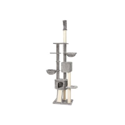 Plafondhoge krabpaal lichtgrijs 0 x 45 x (240-260) cm (L x L x A)