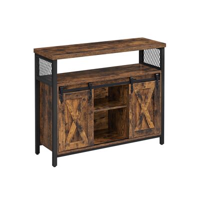 Dressoir met 2 schuifdeuren 100 x 33 x 80 cm (L x L x A)