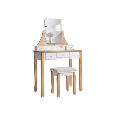 Kaptafel con draaibare spiegel 80 x 40 x 137,5 cm (L x L x A)