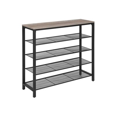 Schoenenrek Greige Nero 100 x 30 x 92,5 cm (L x L x A)