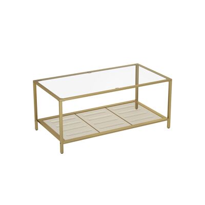 Salontafel con coperchio in vetro gehard 106 x 55 x 45 cm (L x L x A)