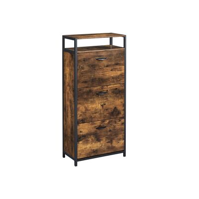 Schoenenkast con 3 kleppen 60 x 30 x 130 cm (L x L x A)
