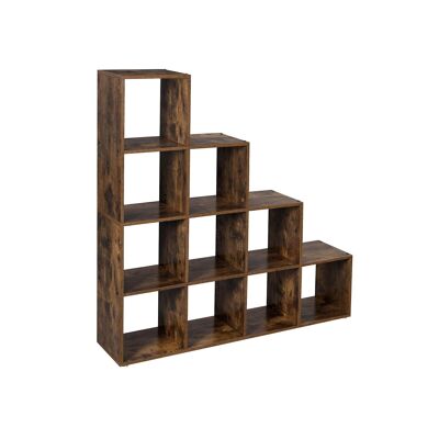 Plancia con 10 kubussen 129,5 x 29 cm x 129,5 (L x L x A)