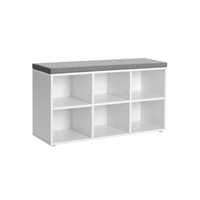 Schoenenbank con 6 vakken 87 x 30 x 48 cm (L x L x A)