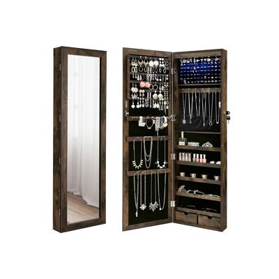 Coffret à bijoux vintage brun 37 x 10 x 120 cm (L x l x H)