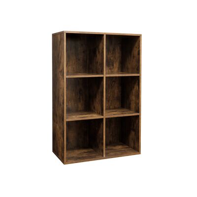 Boekenkast 65,5 x 30 x 97,5 cm donkerbruin 65,5 x 30 x 97,5 cm (L x L x A)