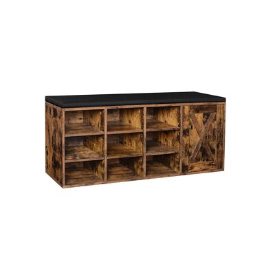 Schoenenrek met 9 vakken aperti 110 x 30 x 48 cm (L x L x A)