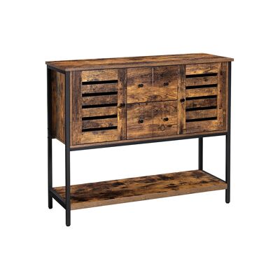 Dressoir con 2 lades en deuren 100 x 35 x 84,5 cm (L x L x A)