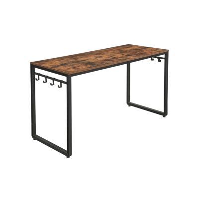 Ufficio informatico con 8 ganci 140 x 60 x 75 cm (L x L x A)