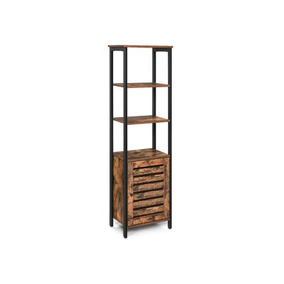 Hoge kast met 4 tablones abiertos 44 x 30 x 155 cm (largo x ancho x alto)