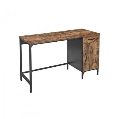 Computerbureau met lade en kast 130 x 55 x 75 cm (largo x ancho x alto)