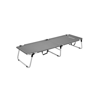 Lettino da campeggio 190 x 63 x 36 cm grigio