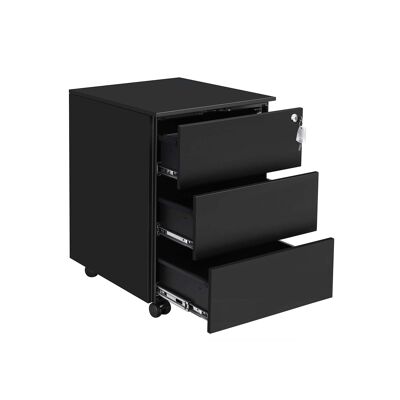 Alfombra Rolcontainer negra 45 x 39 x 55 cm (Pr x An x Al)