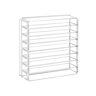 Organisateur de maquillage flexible en acrylique 23,5 x 24,5 x 7 cm (l x h x p)