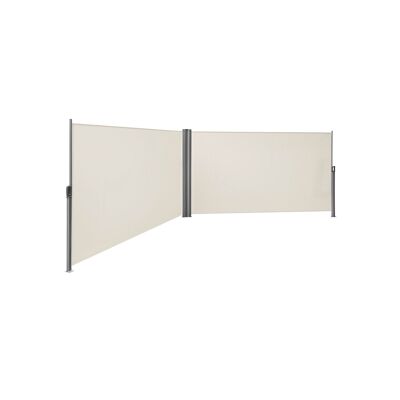 Dubbele zijluifel 160 x 600 cm beige 160 x 600 cm (H x L)