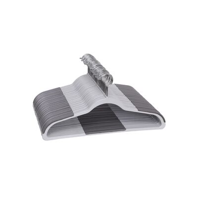 Kunststof Kleiderbügel 50 Stück grau 45 x 22 x 0,5 cm (B x H x T)