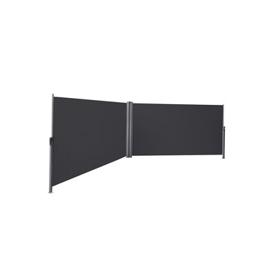 Dubbele Zijluifel 160 x 600 cm antracite 1,6 x 6 m (H x L)