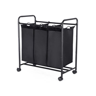 Wasmand 3 x 44 L Nero 77 x 81,5 x 41 cm (L x A x P)