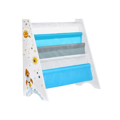 Tavola per bambini blu e bianca 62,5 x 28 x 60 cm (L x L x A)