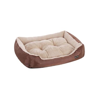 Hondenmand met omkeerbaar kussen 85 cm marrón 85 x 65 x 21 cm (largo x ancho x alto)