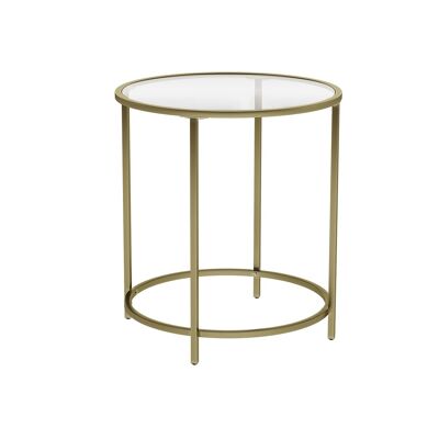 Bijzettafel rotondo con lama smaltata 50 x 50 x 55 cm((L x L x A)