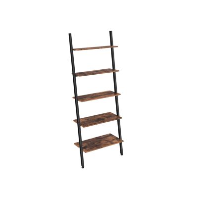 Ladderrek in industriële stijl met 5 planken 64 x 34 x 186 cm (L x B x H)