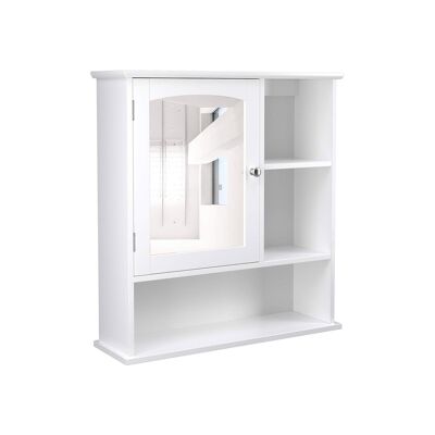 Plateau de rangement suspendu pour chambre de bain 60 x 18 x 64 cm (L x B x H)
