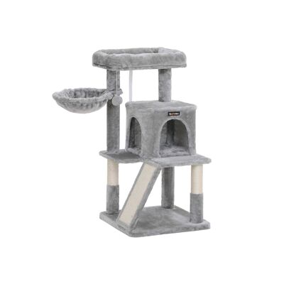 Krabpaal con krabplank 96 cm grigio 48 x 48 x 96 cm (L x P x A)